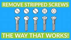 How to remove a rounded off screw the proper way! | Skills every man should know