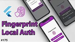 Flutter Tutorial - Fingerprint & Touch ID - Local Auth
