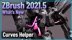 066 ZBrush 2021.5 - Curves Helper! - ZSpheres Control Where IMM Curves for Tubes, Chains, etc.. go!!