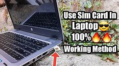 How To Install SIM Card In Laptop