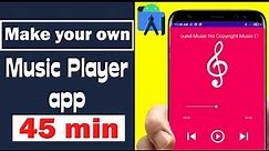 Music Player Application | Android Studio Tutorial | 2024