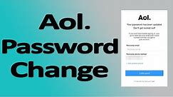 How to Change AOL Password || AOL Mail Password Change