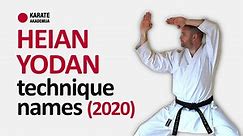 Kata Heian Yodan (Yondan) | Step by step with technique names // Global Karate Academy