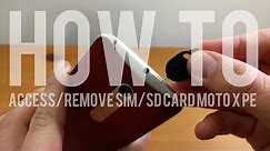 How To Remove and Access Sim and SD Cards on the Moto X Pure Edition