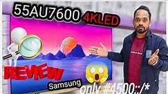 Samsung 138 cm (55 Inches) Crystal 7 Series 4K Ultra HD Smart LED TV 55AU7600 (Black) (2023 Model)