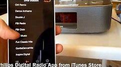 Demo PHILIPS DTB297 DAB FM Radio Bluetooth Docking Speaker for iPhone 5 5S 5C iPad 4