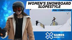 Women’s Snowboard Slopestyle: FULL COMPETITION | X Games Aspen 2024