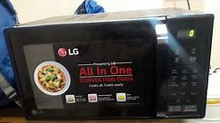 how to use LG 21 liter All In One convection microwave Oven model mc2146BL full demo
