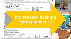Hoverboard flashing for beginners (red != +14V)(adc wheelchair)