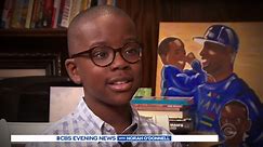 Young boy seeks to spread his love of literacy