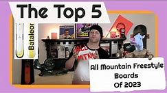 The Top 5 All Mountain Freestyle Snowboards of 2022-2023