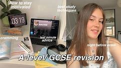 How to revise for A-level/ GCSE exams | last minute revision, what I regret & best tips