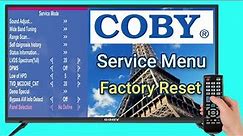 How To Hard Factory Reset On COBY TV, LCD, LED TV | Open Service Menu & Keys Unlock On COBY TV