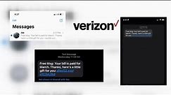 What happens if I click on the Verizon scam?