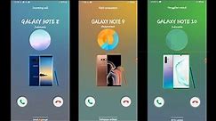Samsung Note 8 VS Note 9 VS Note 10 incoming Calls Over The Horizon Ringtones