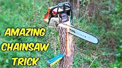 Amazing Chainsaw Trick