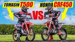 First Ride on World's Newest 500cc 2 Stroke vs Honda CRF450!