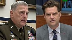 General's response to Gaetz's question leaves him shaking his head