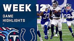 Titans vs. Colts Week 12 Highlights | NFL 2020