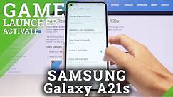 How to Activate Game Launcher in SAMSUNG Galaxy A21s – Set Up / Customize Game Launcher