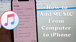 How to Transfer Music from Computer to iPhone with iTunes | Add songs from iTunes to iPhone