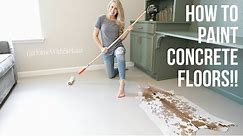 How to Paint Concrete Floors | HomeWithStefani