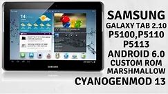 Install Android 6.0 on Samsung Galaxy Tab 2 10.1 P5100 / P5110 / P5113 via CyanogenMod 13 With TWRP