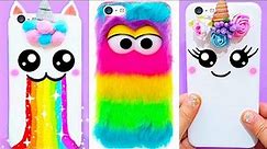 5 DIY UNICORN PHONE CASES | Easy & Cute Phone Projects & iPhone Hacks 🌈🦄🌈