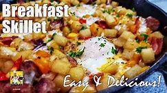 Breakfast Skillet Recipe - Brunch Ideas - #BreakfastwithAB