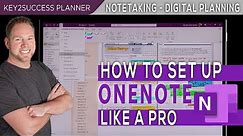 Setting Up OneNote For Note Taking | Windows OneNote Users