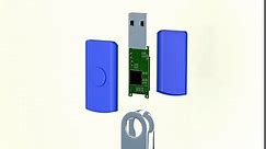 EASTBULL 50 Pack 4GB Bulk Flash Drives Pack USB 2.0 Thumb Drives Pack 4GB Bulk USB Drives Blue