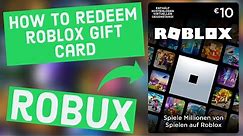 How to Redeem a Robux Gift Card (Roblox)