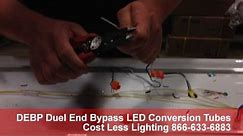 DEBP Duel End ByPass Fluorescent to LED Conversion Tube Lights From Cost Less Lighting