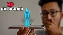 How to Make a 3D HOLOGRAM at Home | DIY Hologram projector