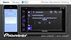 How To - iPhone Bluetooth Pairing - on Pioneer AVH-290BT, AVH-291BT, MVH-AV290BT