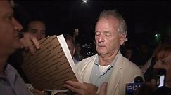 Bill Murray Serves Drinks at Son`s New Bar in NYC