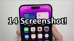 iPhone 14 / 14 Pro / Plus How to Screenshot!