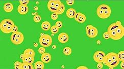 Surprised Face Emoji / Smileys Animation | Green Screen | HD | ROYALTY FREE