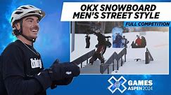 OKX Men’s Snowboard Street Style: FULL COMPETITION | X Games Aspen 2024