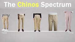 How to Choose Your Chinos | The Details That Influence Formality