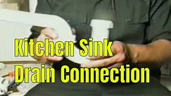 Kitchen Sink Drain Connection
