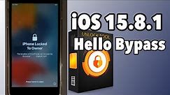 IOS 15.8.1 Hello Bypass free with unlocktool | How to iCloud Bypass iOS 15.8.1 |