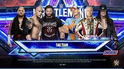 Roman Reigns & The Rock & Solo Sikoa vs Cody Rhodes & The Undertaker & John Cena at WWE Wrestlemania