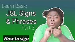 15+ JSL Basic Signs for Beginners Part 3 | Learn JSL Jamaican Sign Language | Quarantine Vlogs