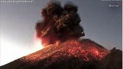 México: espectacular explosión del volcán Popocatépetl deja bellas postales