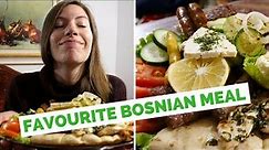 Our favorite Bosnian Food in Mostar, Bosnia and Herzegovina at Ćevabdžinica Tima-Irma