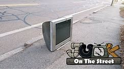 36-inch Sony Trinitron CRT TV on the Side of The Road - KV-36FS100 - Junk on the Street