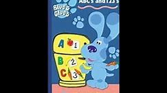 Opening to Blue's Clues: ABC's & 123's 1999 VHS