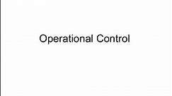 OPERATIONAL CONTROL SYSTEM