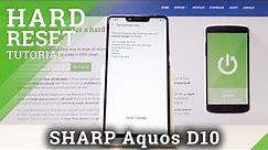 How to Factory Reset SHARP Aquos D10 - Hard Reset / Wipe Data